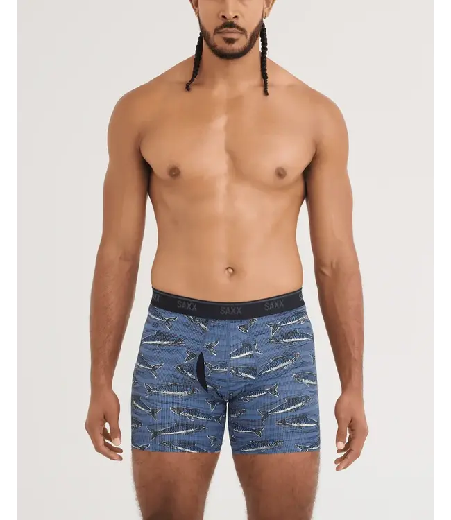 Saxx Quest Quick-Dry Mesh Performance Boxer Brief - 6"