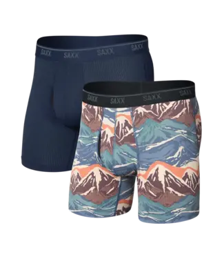 SAXX Saxx Quest Quick-Dry Mesh Performance Boxer Brief - 6", 2 Pack