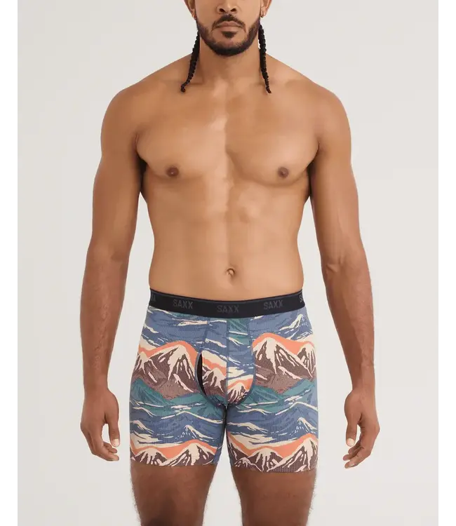 Saxx Quest Quick-Dry Mesh Performance Boxer Brief - 6", 2 Pack