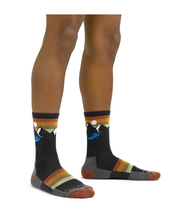 Darn Tough Men's Sunset Ridge Micro Crew Lightweight Hiking Socks