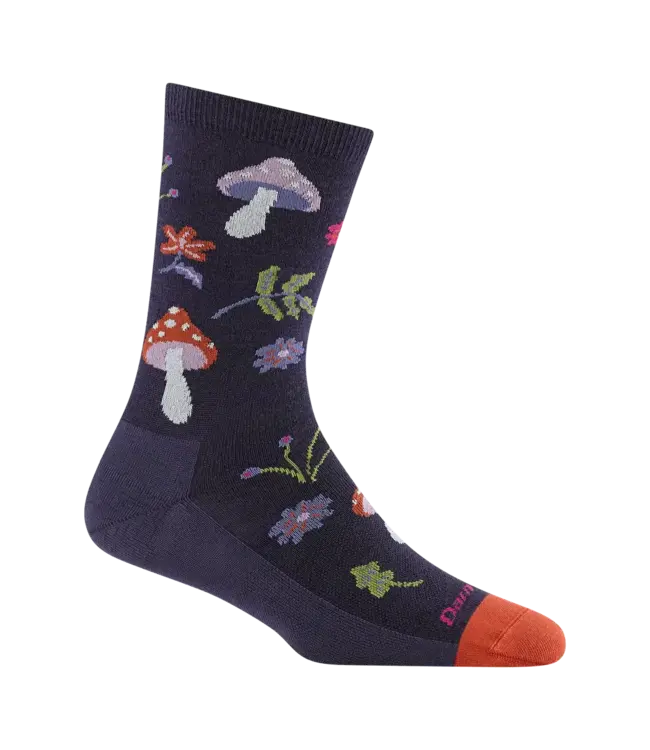 Darn Tough Women's Shroom Bloom Crew Lightweight Lifestyle Socks