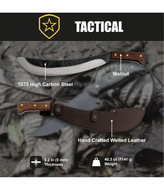 Condor Engineer Bolo 15 Inch With Leather Sheath