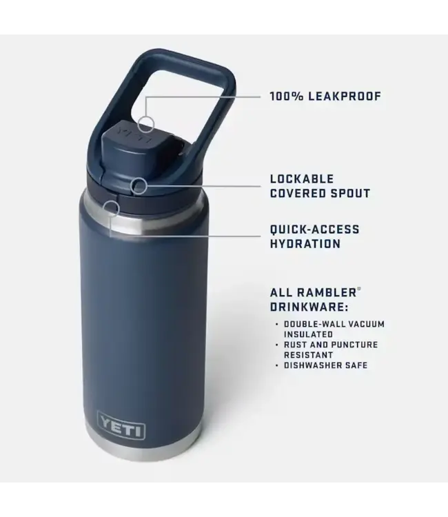 Rambler 26oz Bottle  with Colour-Blocked Flip Chug Cap