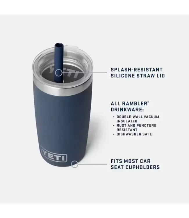 Yeti Rambler Jr. 10oz Tumbler  with Silicone Straw Lid