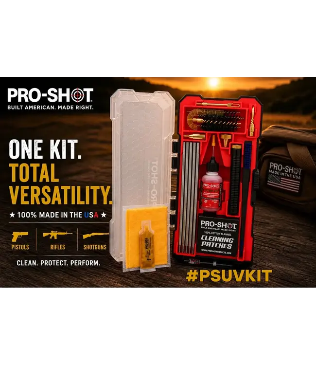 Pro-Shot Universal .22 Cal. - 12 GA Classic Cleaning Kit
