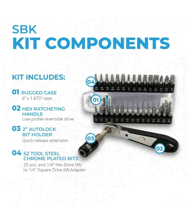 Borka Tools Screwdriver Bits Kit