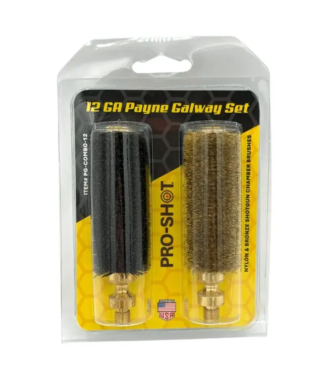 Pro-Shot Payne Galway 12 GA Brush Set - Bronze & Nylon Bristles