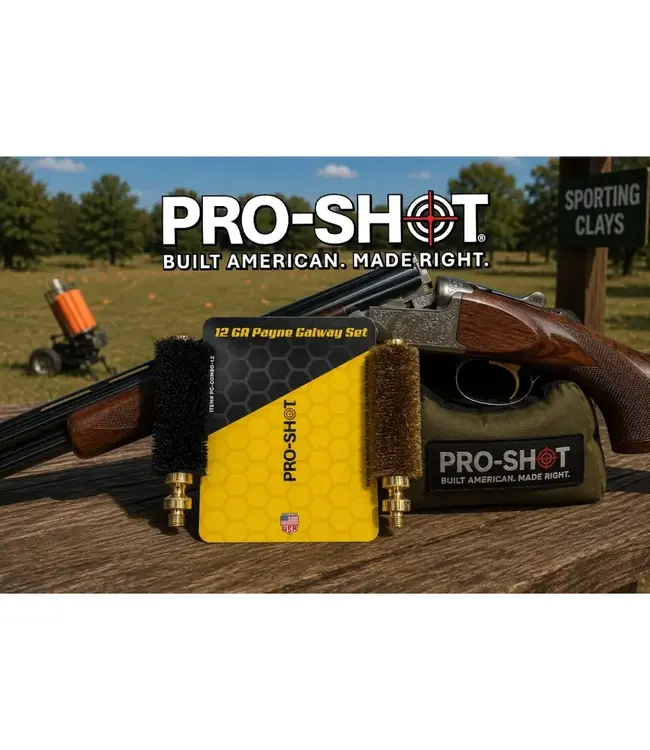 Pro-Shot Payne Galway 12 GA Brush Set - Bronze & Nylon Bristles