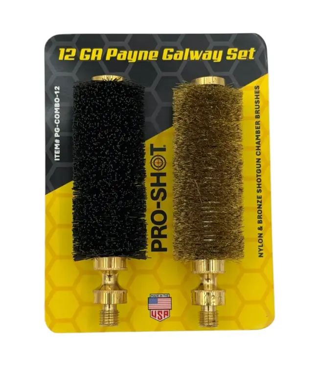Pro-Shot Payne Galway 12 GA Brush Set - Bronze & Nylon Bristles