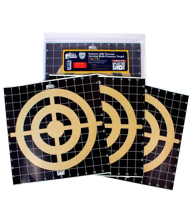 Pro-Shot SplatterShot Thermal Sight-In Targets – 12" x 12", 3 Pack