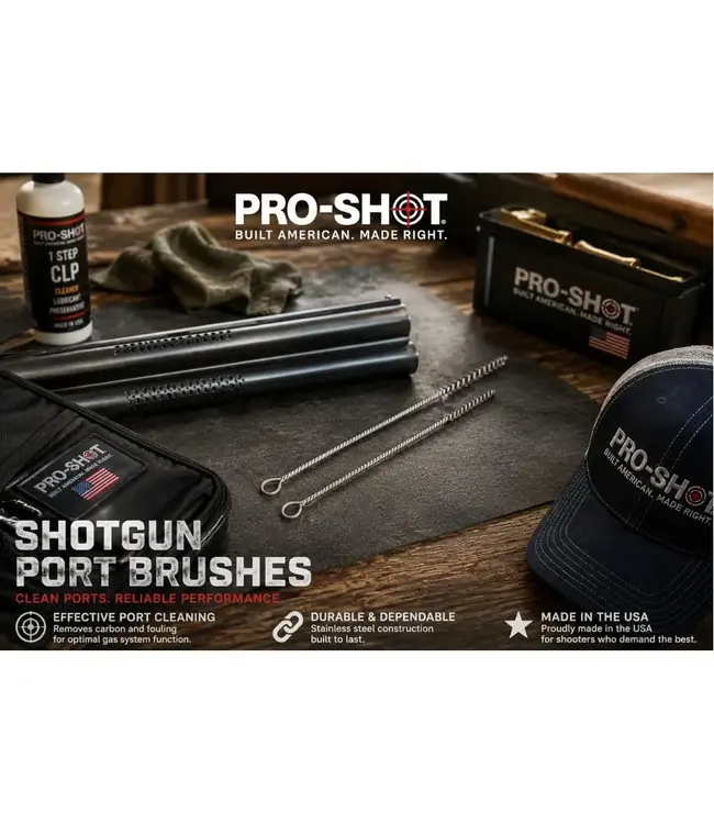 Pro-Shot Shotgun Port Cleaning Brushes - 2 Pack