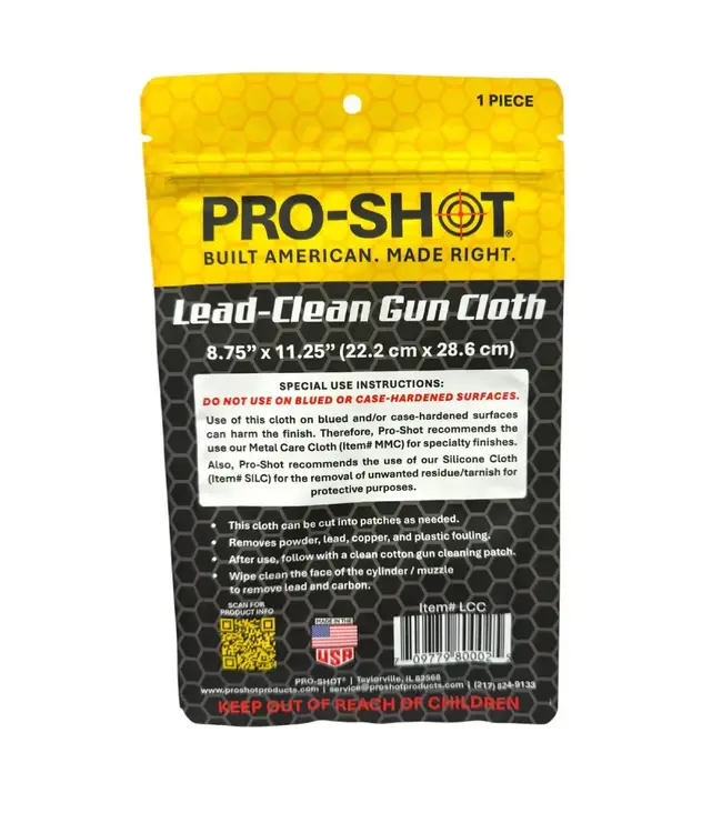 Pro-Shot Lead-Clean Gun Cloth