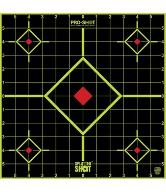 Pro-Shot 12" SplatterShot Peel & Stick Sight-In Target - 5 Pack