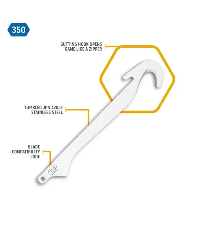 Outdoor Edge 3.5" Gutting Blades - 4 Pack