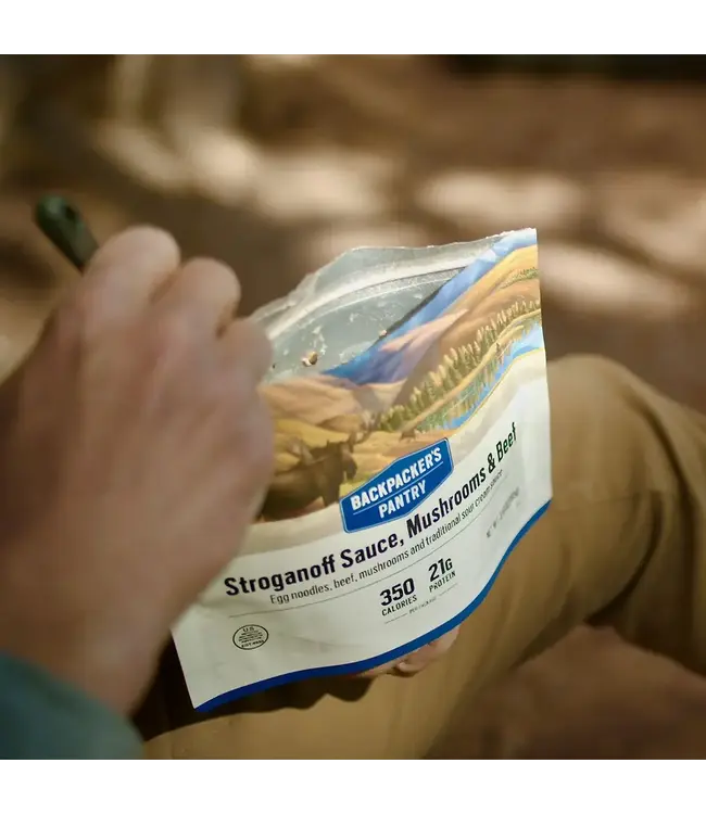 Backpacker's Pantry Stroganoff Sauce, Mushrooms & Beef