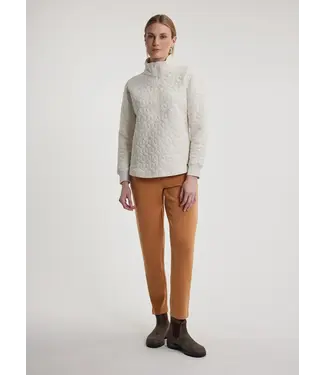 FIG CLOTHING Fig Women's Freya Half-Zip Long Quilted Sweater