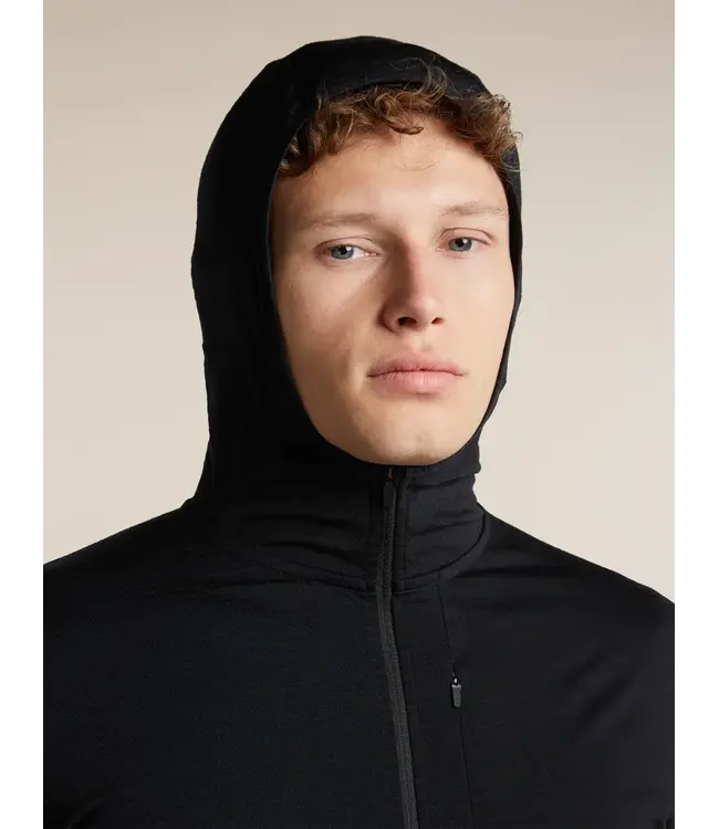 Icebreaker Men's Merino Blend 200 RealFleece Descender Long Sleeve Zip Hoodie