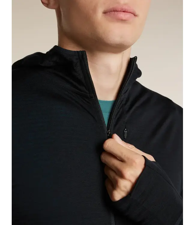 Icebreaker Men's Merino Blend 200 RealFleece Descender Long Sleeve Zip Hoodie