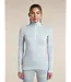 Icebreaker Women's Merino 260 Oasis Vertex Long Sleeve Thermal Half ZIp Chillwave Base Layer