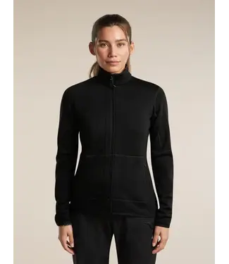 ICEBREAKER Icebreaker Women's Merino 400 RealFleece Descender Long Sleeve Zip  Mid Layer