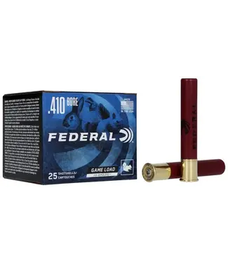 FEDERAL AMMO Federal Ammo Game Load Upland Hi-Brass Ammunition - 410 Bore, 6 Shot, 3 in, 11/16 oz, 1135 fps