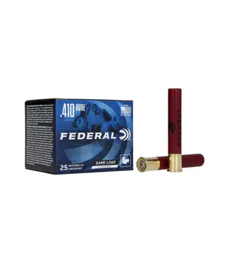 FEDERAL AMMO Federal Ammo Game Load Upland Hi-Brass Ammunition - 410 Bore, 4 Shot, 3 in, 11/16 oz, 1135 fps