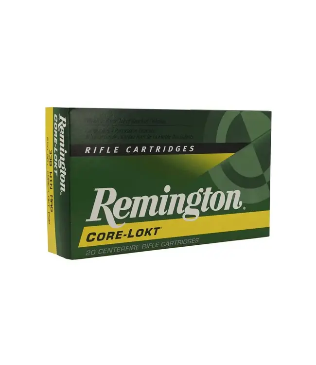 Remington Core-Lokt Ammunition - 338 Win Mag, 250 Grain, Pointed Soft Point Core Lokt, 2660 fps