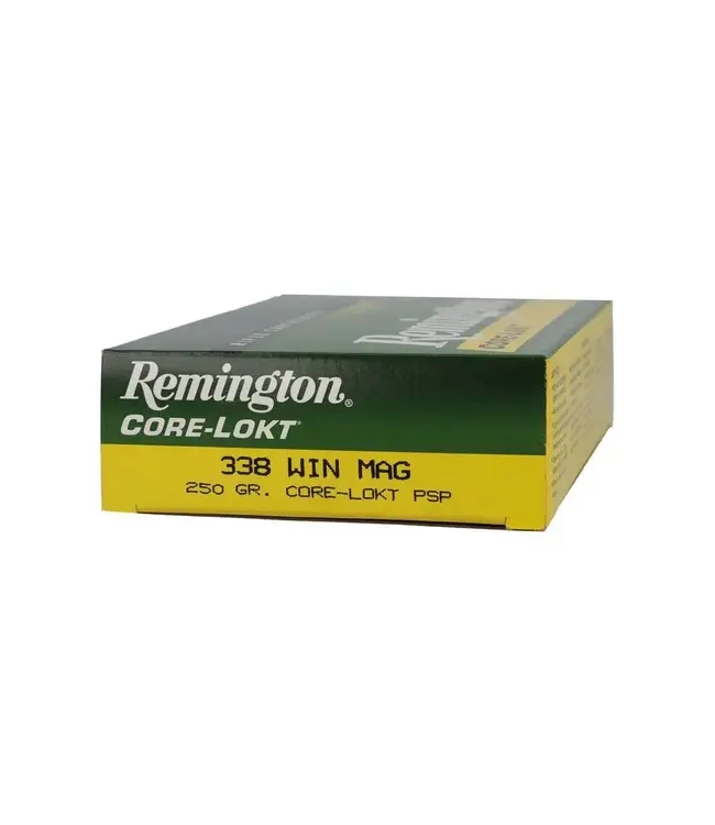 Remington Core-Lokt Ammunition - 338 Win Mag, 250 Grain, Pointed Soft Point Core Lokt, 2660 fps