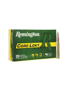 REMINGTON Remington Core-Lokt, 338 Win Mag, 225 Grain, Pointed Soft Point Core Lokt Ammo - 2780 fps, 20 Rounds