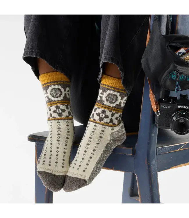 Smartwool Women's Everyday Cozy Retro Sunflower Crew Socks