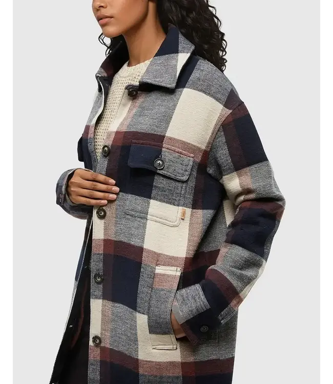 Tentree Women's Livingston Heavy Weight Flannel Long Jacket
