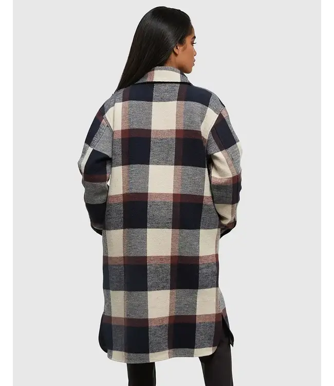 Tentree Women's Livingston Heavy Weight Flannel Long Jacket