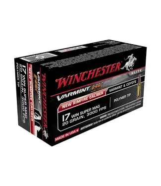 WINCHESTER Winchester Varmint HV Ammo - 17 Win Super Mag, 20 Grain