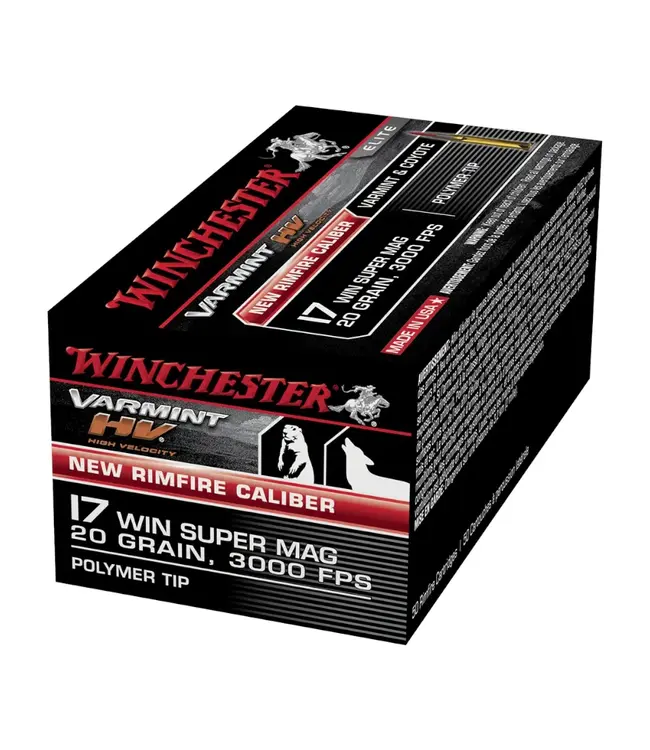 Winchester Varmint HV Ammo - 17 Win Super Mag, 20 Grain