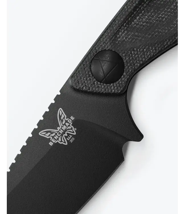 Benchmade Dacian Knife - Black Micarta, Spear-point