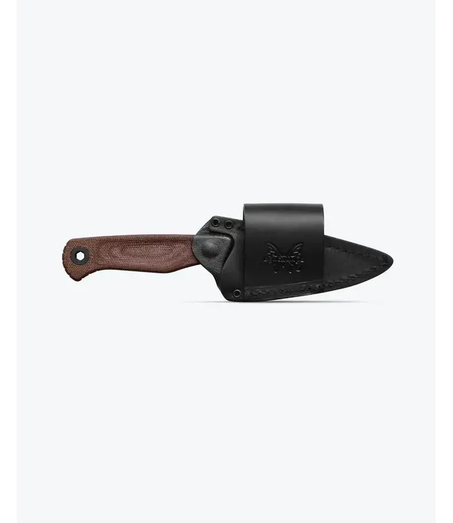 Benchmade Dacian Knife - Brown Canvas Micarta, Spear-point