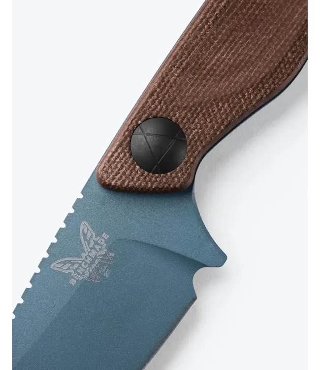 Benchmade Dacian Knife - Brown Canvas Micarta, Spear-point