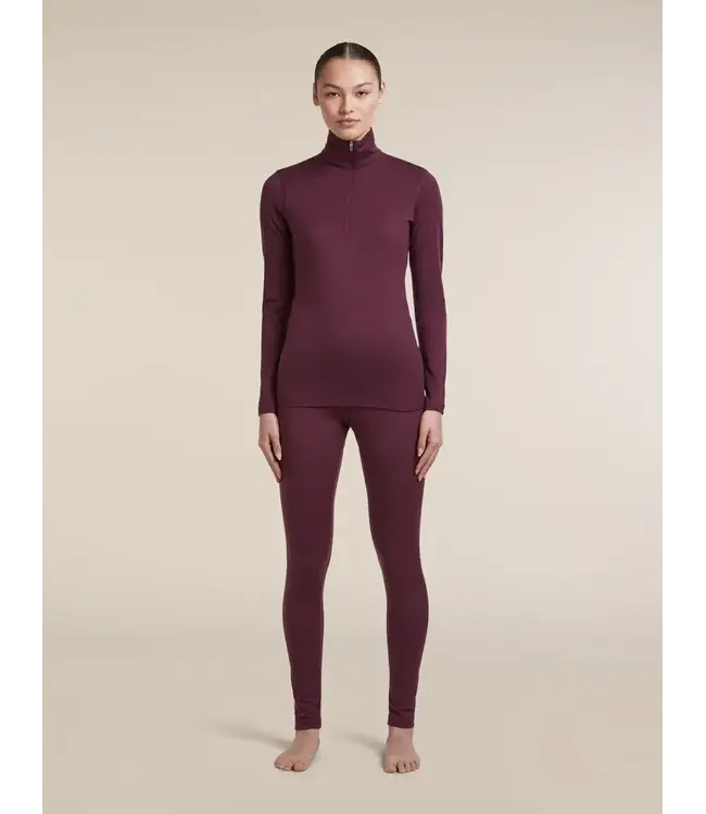 Icebreaker Women's Merino 200 Oasis Long Sleeve Thermal Half Zip Base Layer