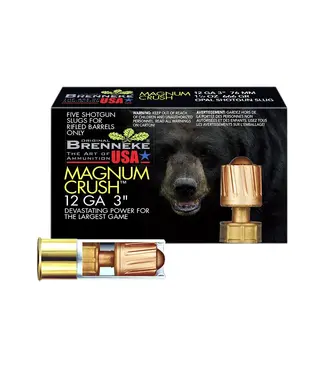 BRENNEKE Brenneke Magnum Crush Ammo - 12 GA, 3", 1 1/2 oz
