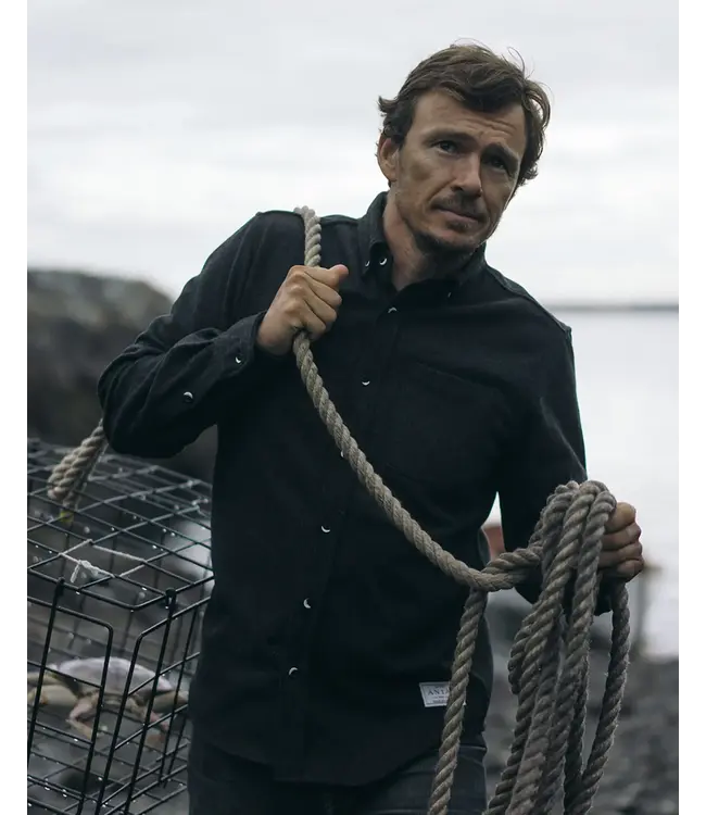 Anián Men's Modern Melton Wool Shirt