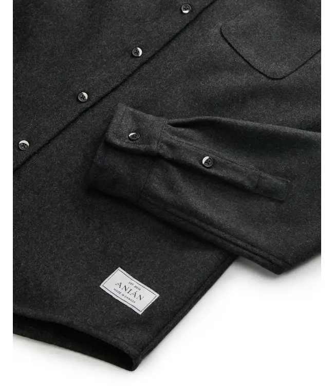 Anián Men's Modern Melton Wool Shirt