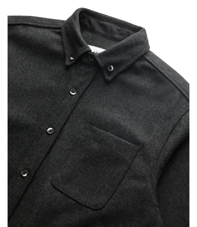 Anián Men's Modern Melton Wool Shirt