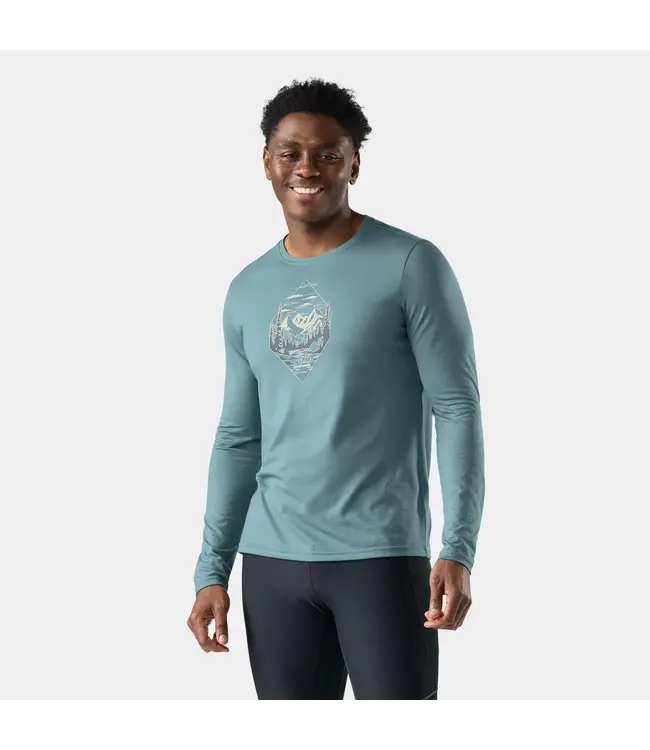 Smartwool Men's Wander Valley Active Long Sleeve Graphic Tee