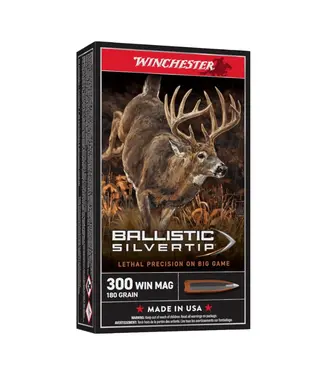 WINCHESTER Winchester Ballistic Silvertip Ammunition - 300 Winchester Magnum, 180 Grain