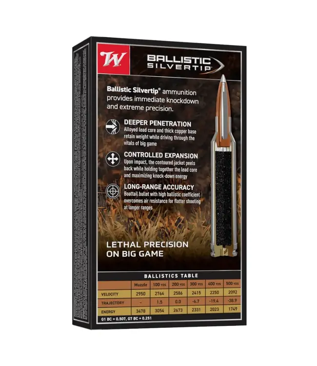 Winchester Ballistic Silvertip Ammunition - 300 Winchester Magnum, 180 Grain