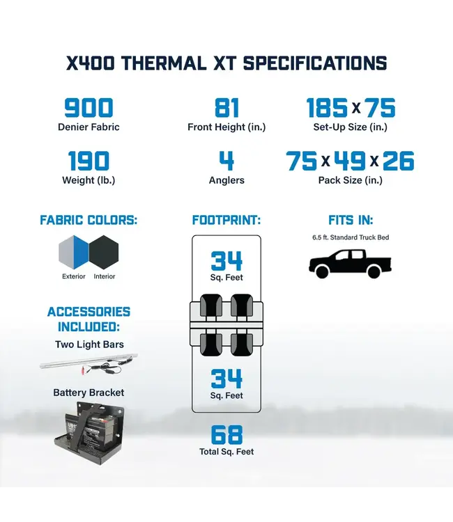 Clam Corporation X400 Thermal XT Hut
