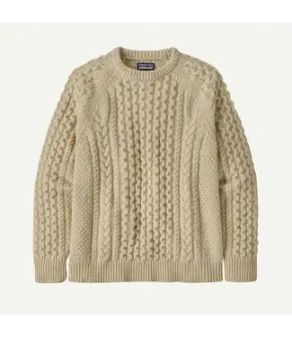 PATAGONIA Patagonia Men's Recycled Wool-Blend Cable-Knit Crewneck Sweater