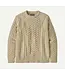Patagonia Men's Recycled Wool-Blend Cable-Knit Crewneck Sweater
