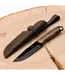 BeaverCraft Bushcraft Knife Dusk – Black Oxide, Leather Sheath
