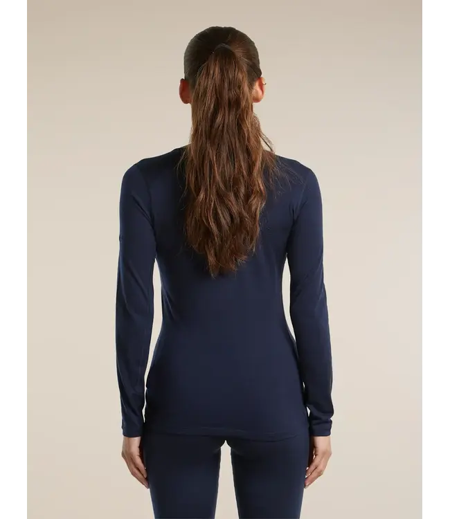 Icebreaker Women's Merino 200 Oasis Long Sleeve Thermal V Neck Base Layer